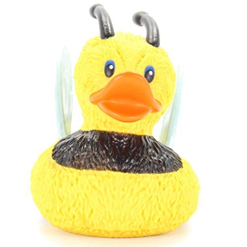 Wild Republic Rubber Duck, Bee, Gift For Kids, Great Gift For Kids And Adults, 4 Inches, Bright Yellow