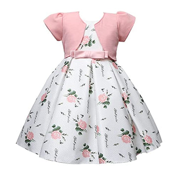 Cosplay Life Floral Dress for Girls and Young mature-themeds Fashion Flower Waistline Kids Party Festival Dress 5-9