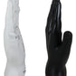 Ebros Gift Ancient Mystical Psychic Fortune Teller Chirology Palmistry Hand Palm With Lines And Symbols Figurine Decor Witchcraft Spiritual Divinity Statue For Palmists Readers (Black And White Set)