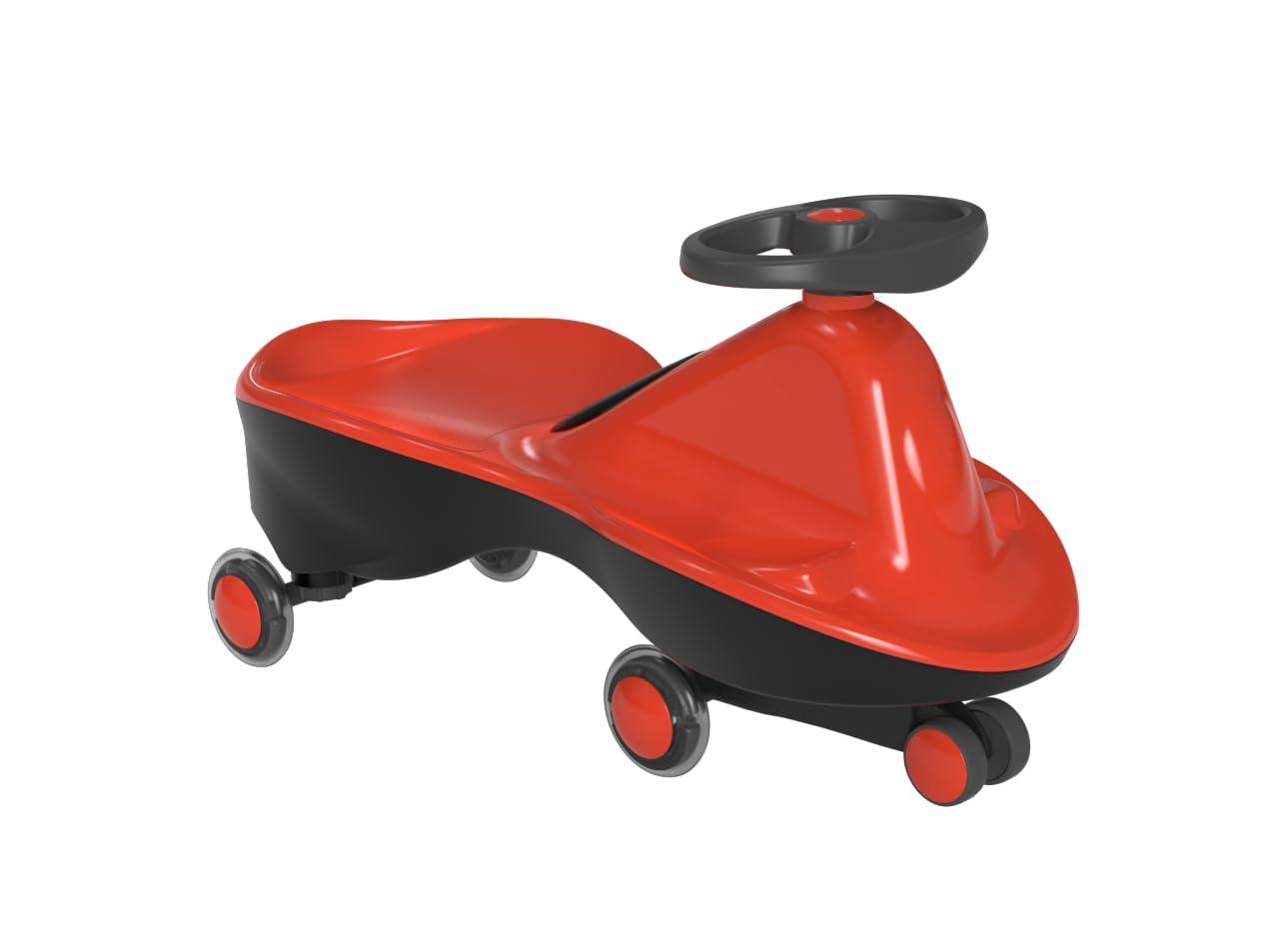 Joybay Sports Collection Premium Led-Wheel Swing Car Ride On Toy (Passion Red, Come Fully Assembled)