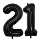 40inch Jumbo Black 21 number balloons for 21st Birthday Decorations helium balloons party supplies use them as Props for Photos