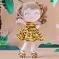Gloveleya Baby Dolls Soft Snuggly First Baby Girl Gifts Plush Doll with Light Skin & Tiger Dress 12inches Animal Series