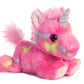Aurora Bundle Of 2 Stuffed Beanbag Animals - Blueberry Ripple Unicorn & Jelly Roll Unicorn, Blue/Pink, Multicolor