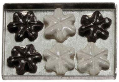 International Miniatures Dollhouse Miniature Snowflake Cookies On A Sheet