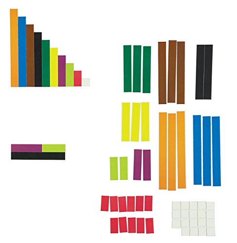 Learning Resources Magnetic Cuisenaire Rods, Early Match Concepts, School Supplies, Multicolor, 64 Pieces, Ages 5+