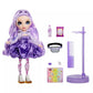 Rainbow High Sparkle and Shine Viola Doll 28 cm, Purple, Plastic, Model 427810-INT, Liquid Glitter Effect for Kids 4-12 Years Old