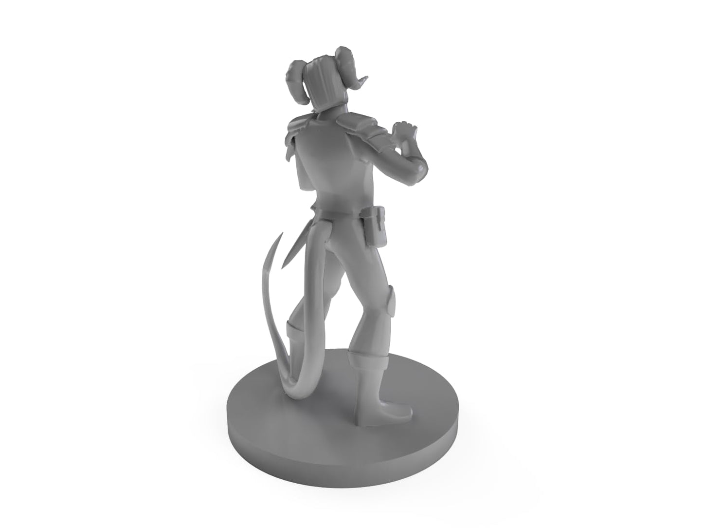 Tiefling Bard With Fiddle Tabletop Dnd Gaming Miniature