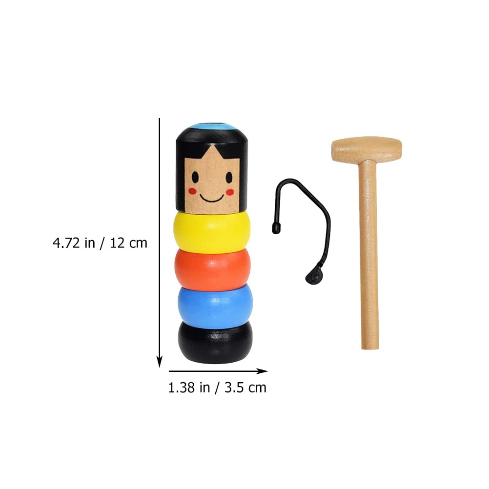 Kisangel 2 Sets Unbreakable Doll Magical Toy Immortal Daruma Toy Toy