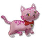 PINK CAT Kitty Kitten Sweet 41 Birthday Party Mylar Foil Decoration Balloon