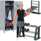 Click N Play Fitness Action Figure Doll Set for Kids with Dumbbells and Boxing Glove Accessories