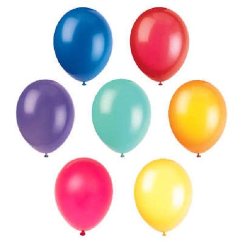 Unique Latex Party Balloons, 12', Assorted Colors