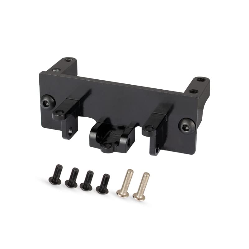 KYX Racing CNC Machined Aluminum Front Axle Servo Mount Linkage Upgrades Parts Accessories for 1/18 RC Crawler Car Axial Capra U