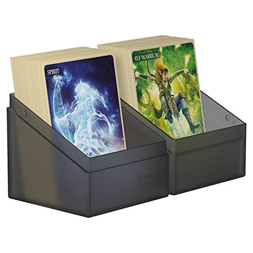 Ultimate Guard Boulder 100+ Classic, Deck Case For 100 Double-Sleeved Tcg Cards, Onyx, Secure & Durable Storage For Trading Card Games, Soft-Touch Finish