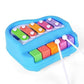 Lastn 2In1 Musical Xylophone & Mini Piano For Kids | 5Tone Musical Instrument With Mallets | NonBattery Fun & Educational Mu