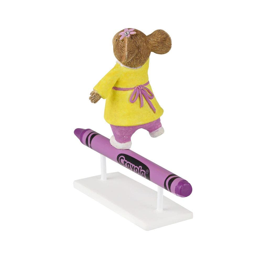 Enesco Tails With Heart Crayola Balancing Skills Figurine, 2.83 Inch, Multicolor
