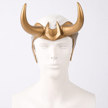 Superhero Helmet with Horns, 2021 TV Series Movie Thor Ragnarok Norse Mythology Mask Cosplay Halloween Costume Party Props (L0KI
