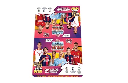 Topps Uefa Champions League Match Attax 23/24 Trading And Collectible Card Game(Flow Pack- Pack Of 40)