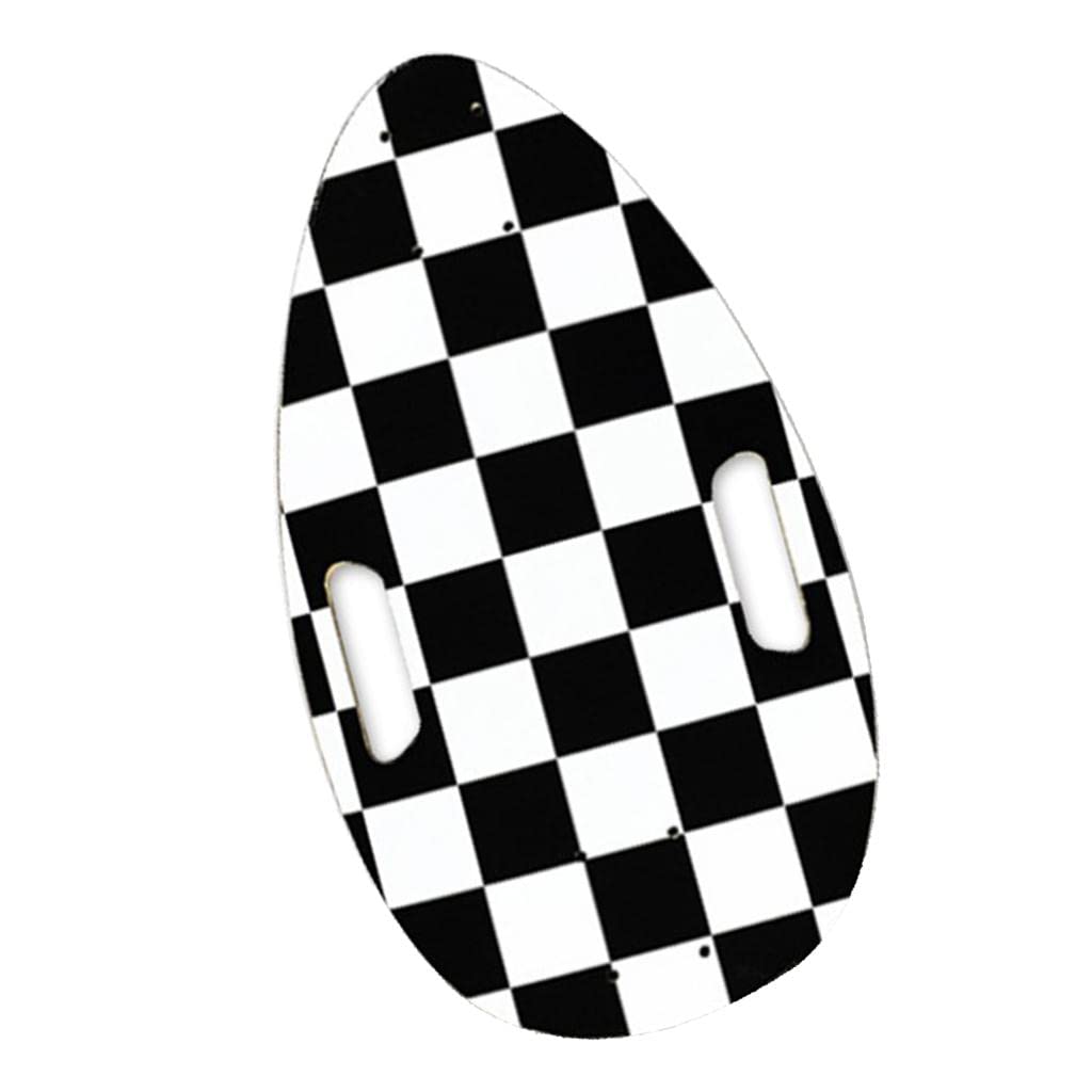 Ubersweet Mini Skateboard Deck 44x25cm Small Longboard Board Complete Deck Black (66021496JEL)