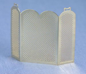 Dollhouse Miniature Brass Firescreen