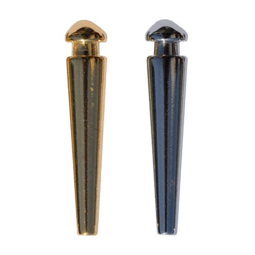We Games Premium Easy Grip Cribbage Pegs With A Tapered Design & Velvet Pouch - Set Of 6 (3 Gold & 3 Silver)