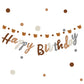 Bear Theme Happy Birthday Banner with Cute Bear Banner, Bday Party Pennant Decor, Wild One Woodland Bear First Birthday Party Su