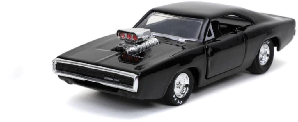 Jada Toys Fast & Furious 1:32 Die-cast Car - 1970 Dom's Dodge Charger, Black, 5 inches, Model 32215, Rubber Material