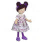 Ganz 20' Sophia Rag Doll With Purple Floral Dress