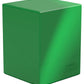 Ultimate Guard Boulder Solid 100+, Deck Case For 100 Double-Sleeved Tcg Cards, Green, Secure & Durable Storage For Trading Card