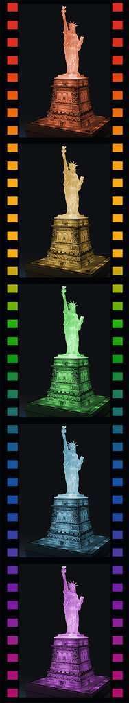 Ravensburger Statue Of Liberty Night Edition - 108 Piece 3D Jigsaw Puzzle For Kids And Adults | Precision Fit With Easy Click Technology | Durable Display Piece | Over A Century Of Quality
