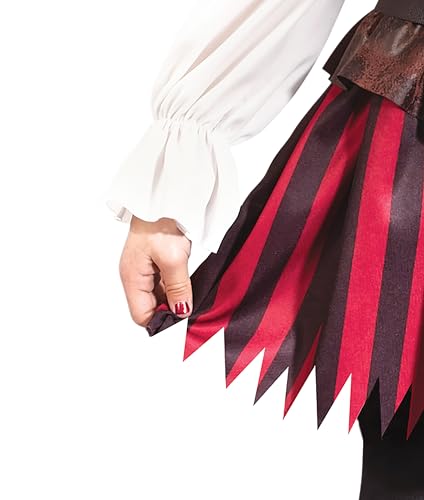 Fun World Baby Girls Toddler High Seas Buccaneer Costume, Maroon, Small Us