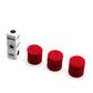 Bilywey Left Right Center Dice Game Set - 3 Dice + 36 Red Chips, Plastic, Red