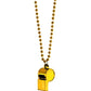 Amscan Whistle Bead Necklace Sports Noisemakers Accessory, Yellow, 36' Party Favors, 1