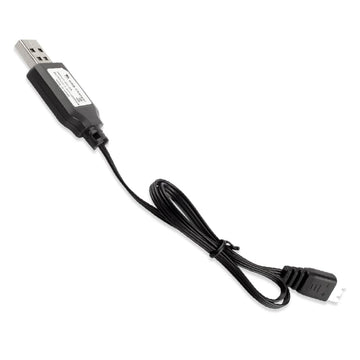 2 Pack USB Charger Cable for 7.4V 1A 2S LiPo & Li-ion Batteries - USB to XH-3P Connector for Charging Compatible with Gel Splatt