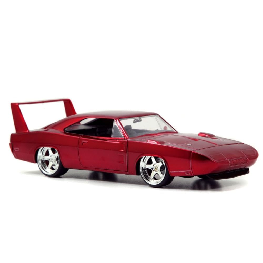 Jada Toys Fast & Furious Doms Dodge Charger Daytona DIE-CAST Car, 1: 24 Scale Red (97060)
