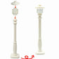 Dspitwod City Street Lamp House Garden Building Accessories With Lights Trees And Flower Pot Block Toys Compatible With Major Br