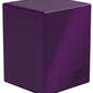 Ultimate Guard Boulder Solid 100+, Deck Case For 100 Double-Sleeved Tcg Cards, Purple, Secure & Durable Storage For Trading Card Games, No Transparency