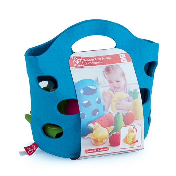 Hape E3169 Fruit Basket - Soft Food Accessories . Blue