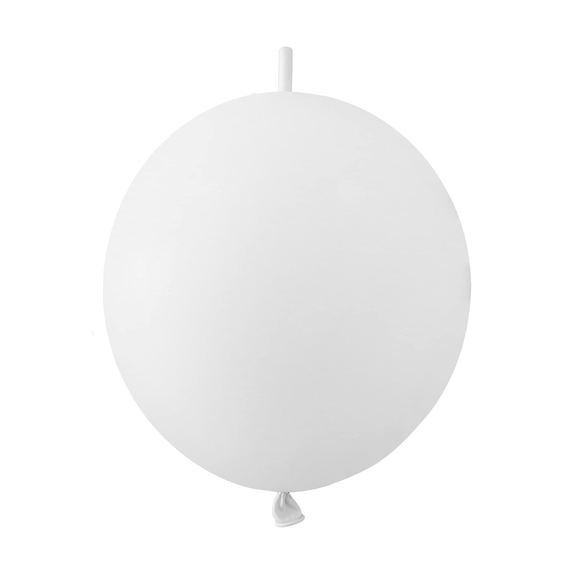 In-Jooyaa 12 Inch White Link Balloon 60 Pcs Quick Linkable Balloon For Party Decoration