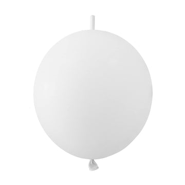 In-Jooyaa 12 Inch White Link Balloon 60 Pcs Quick Linkable Balloon For Party Decoration