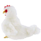Bearington Henny Plush White Hen Stuffed Animal, 9 Inches