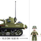 Sluban WWII M38-B0856 Light Tank Model, Medium Size, Plastic, Multi-Color