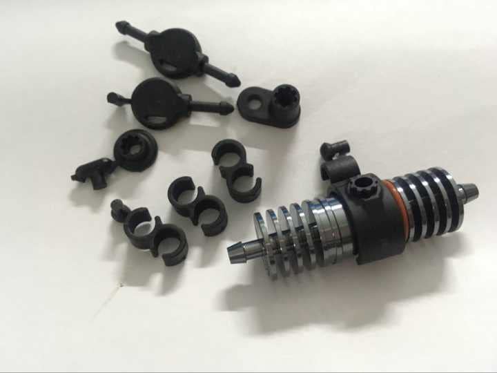 KINGTAIR KTRC0215002 RC Car Boat Helicopter Plane Nitro Gas Engine RB Alloy Fuel Filter Cooler w/Line Clips 1/5 1/8 1/10 1/12 HP