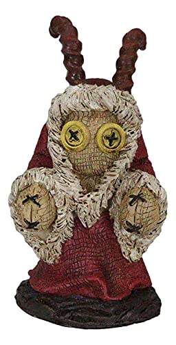 Ebros Day Of The Dead Pinheadz Monster With Voodoo Stitches Figurine Halloween Collectible Statue Fantasy Mythical Beings Undead Apocalypse Horror Icon (Krampus Hunchback)