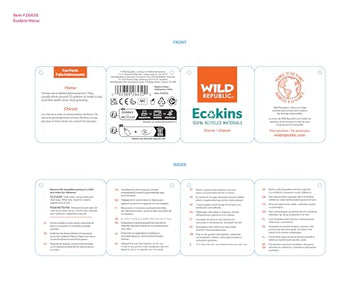 Wild Republic Ecokins, Horse, Stuffed Animal, 12 Inches, Gift For Kids, Plush Toy, Made From Spun Recycled Water Bottles, Eco Fr