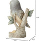Enesco 4056970 Jim Shore Heartwood Creek White Woodland Owl On Branch Stone Resin Figurine, 4.49', Grey