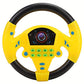 Garosa Simulated Driving Controller 21 X 3.5 X 21Cm Co-Driver Simulated Steering Wheel Educational Music Toy For Children Kids 4 5 6 Years Old (Yellow)
