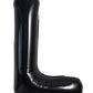 Toniful 40 Inch Large Black L Letter Balloons Jumbo Helium Balloons,Foil Mylar Big Alphabet Balloons For Birthday Party Annivers