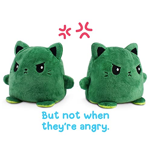Teeturtle - Plushmates - Magnetic Reversible Plushies That Hold Hands When Happy - Avocado Cat - Huggable And Soft Sensory Fidge