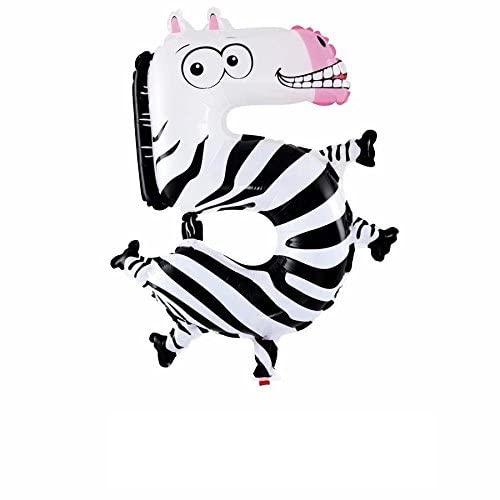Shopping Time Jungle Animal 5 Number Foil Balloon  16 Inch