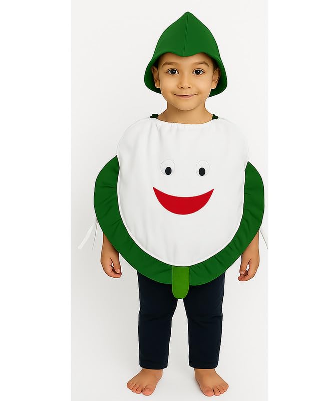 Fancydresswale Cauliflower Fancy Dress Costume For Kids | Free Size 2-10 Years | School Functions, Fancy Dress Competitions, The